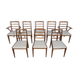 Chaises de salle à manger du milieu du siècle de McIntosh, années 1960, lot de 8