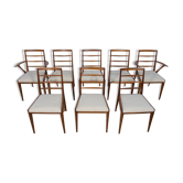 Chaises de salle à manger du milieu du siècle de McIntosh, années 1960, lot de 8