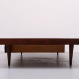 Magnifique méridienne en teck de style minimaliste, années 1950, Hollande