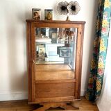 Antique oak window foot mustache