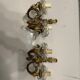 Crystal Bronze Sconces Set of 2 1950’s