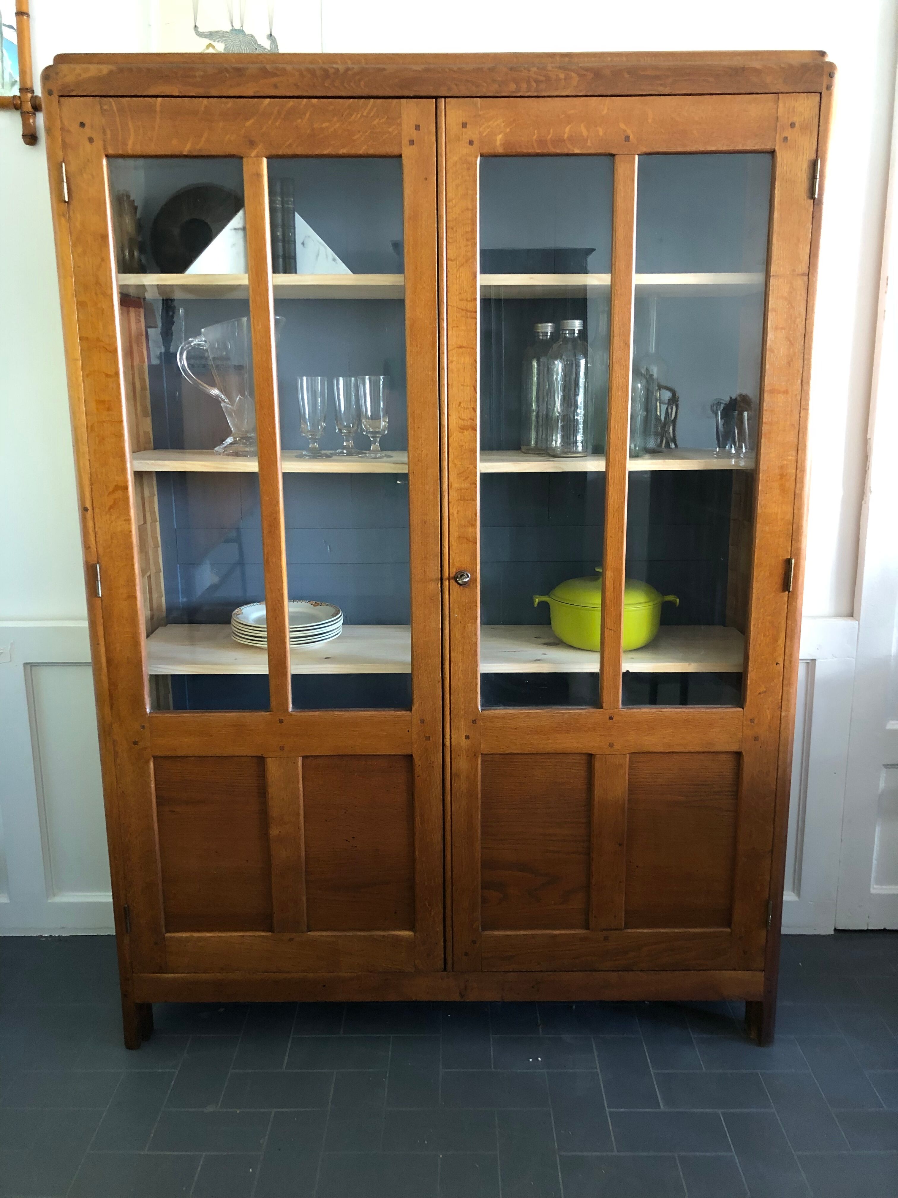 Vintage glass Parisian wardrobe