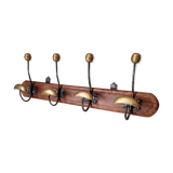 Old coat rack in solid brass