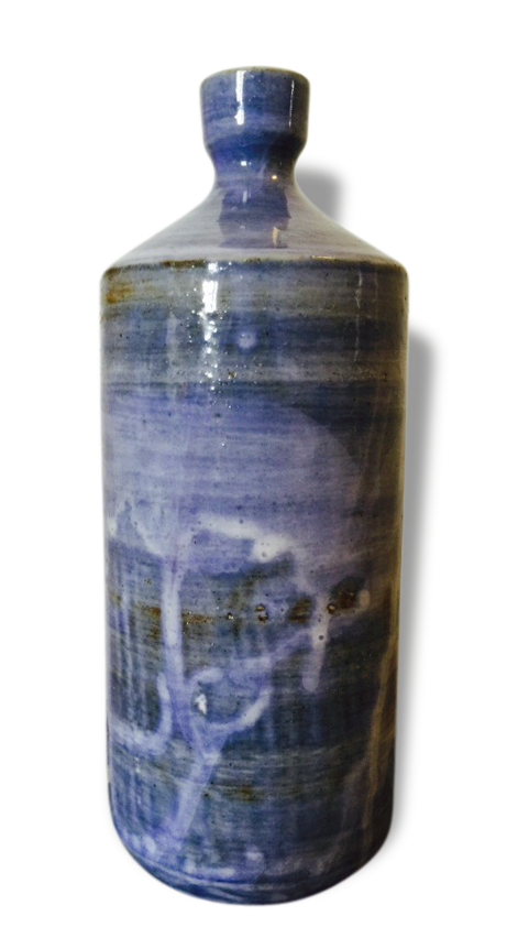 Vase bleu  signer "Atelier Palegre "