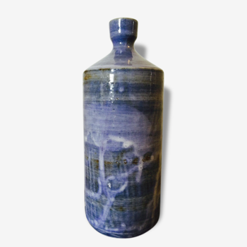 Vase bleu  signer "Atelier Palegre "