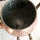 Ancient copper and brass travel teapot 20th