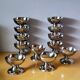 Set of 12 ice cream bowls, in stainless steel 1970