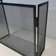 Three-Panel Fire Screen in Expanded Steel Mesh. France. Circa 1970.