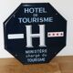 Enameled sign “tourist hotel” 4 stars