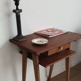 50s console table with compass feet