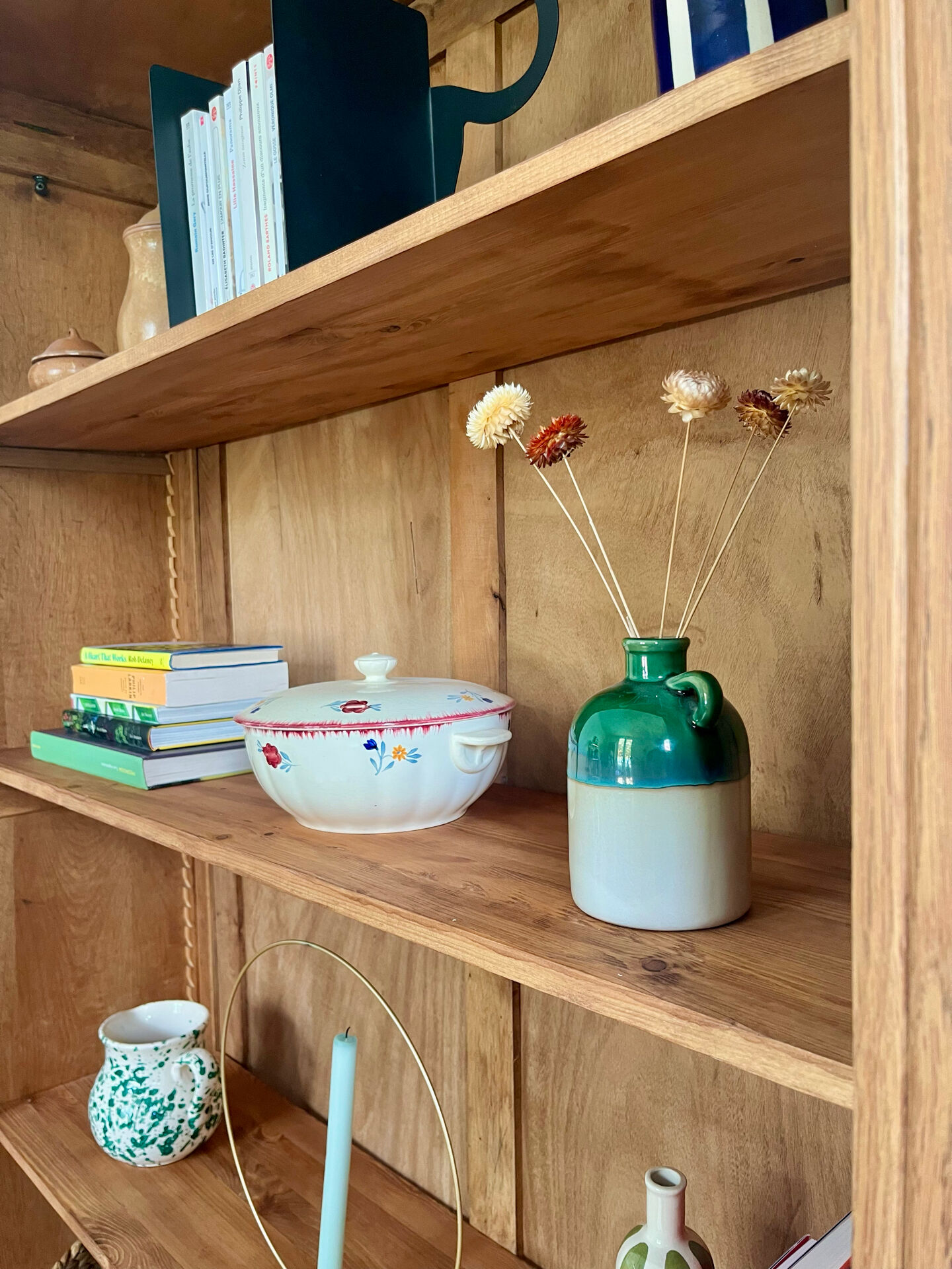 Art Deco library in solid oak