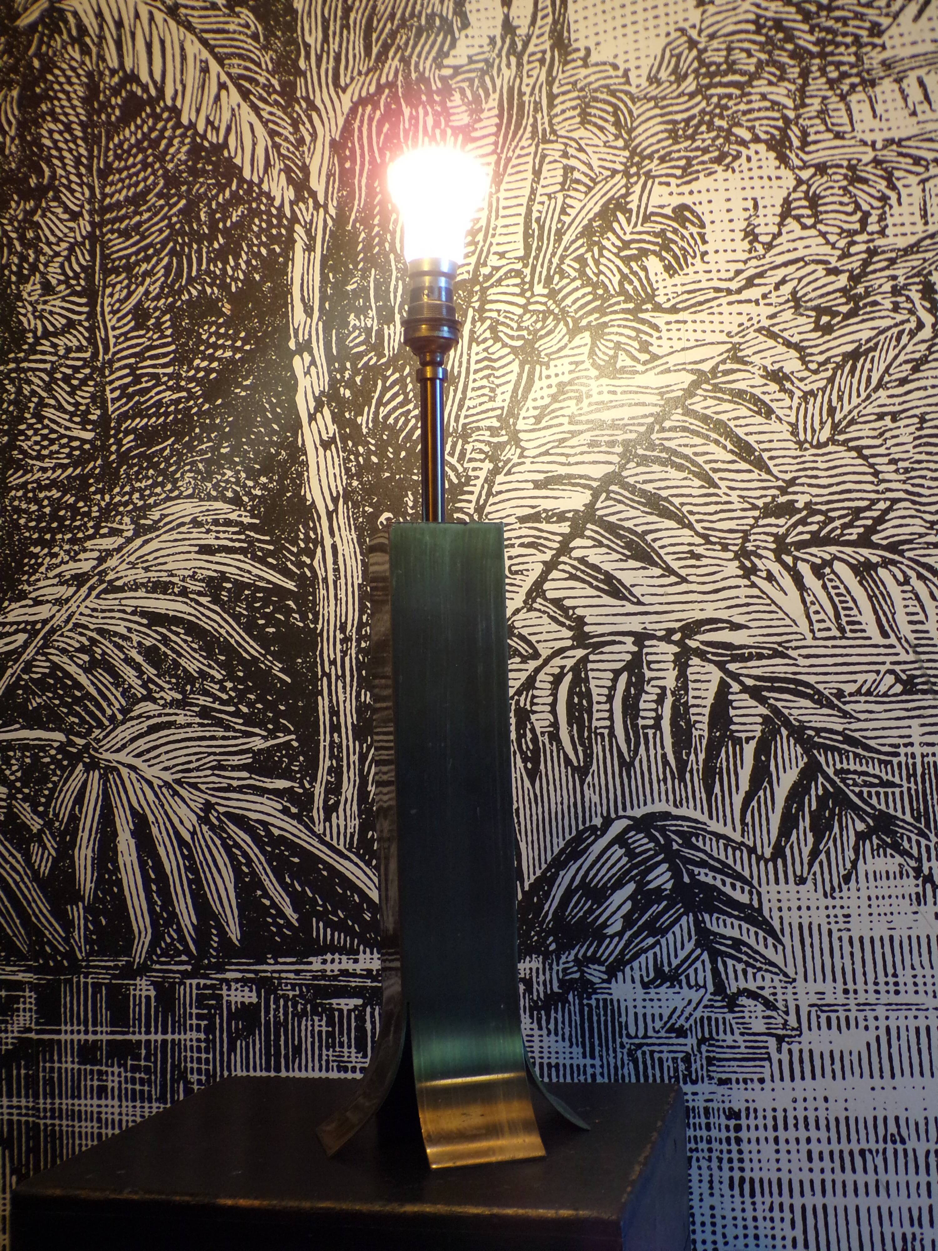 Italian brass lamp base 1970