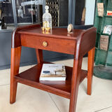 Vintage solid wood bedside table