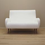White sofa, Italian design, 1970s, production: Italy