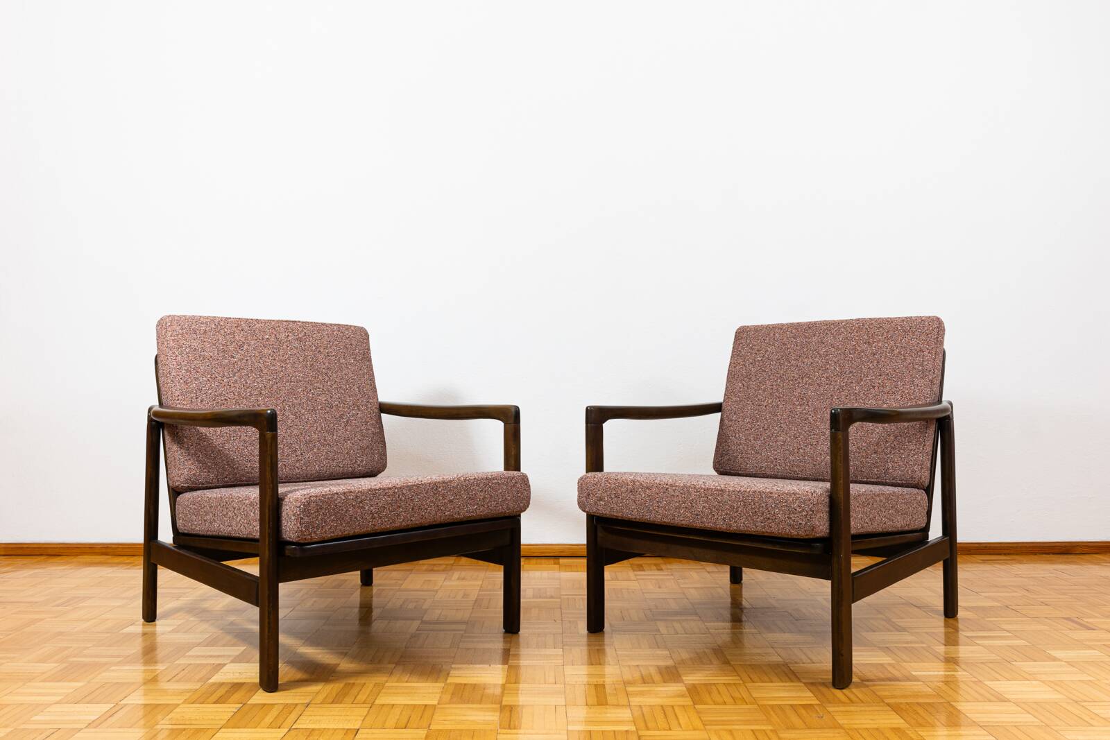 Pair of mid century armchairs "b7522 " by zenon bączyk, poland, 1960s