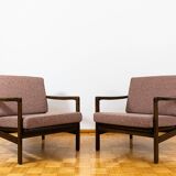 Pair of mid century armchairs "b7522 " by zenon bączyk, poland, 1960s