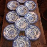 Set of 1à English porcelain plates