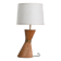 Lampe de table en rotin en forme de sablier