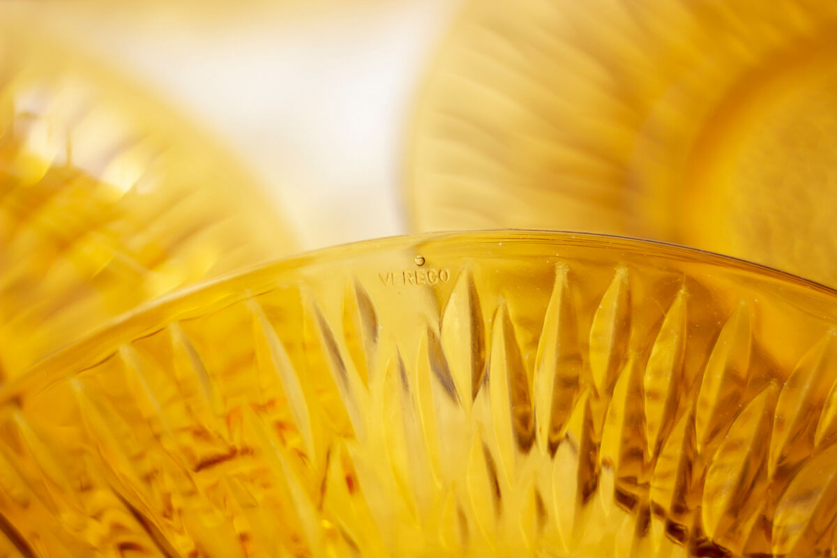 6 assiettes à dessert modèle soleil, Vereco France