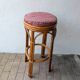 Tabouret haut en rotin – années 1960
