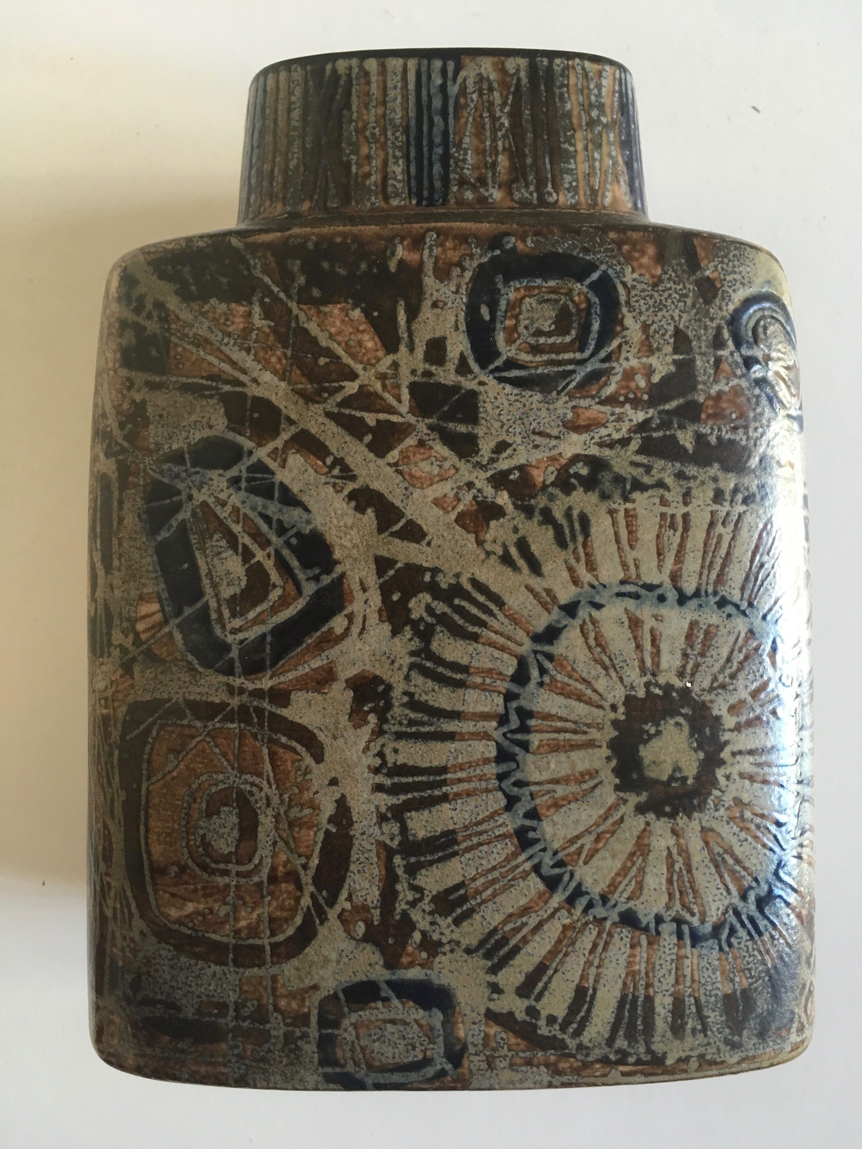 Royal Copenhagen vase Denmark Niels Thorsson Sunflower 1974