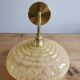Vintage lampshade wall lamp in yellow Clichy glass