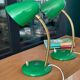 Lampes cocotte années 50/60 vert franc