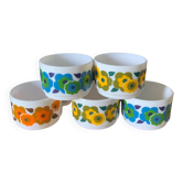 5 coffee cups Mobil Arcopal 1970