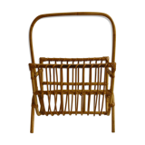 Rattan magazine rack