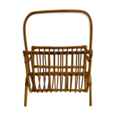 Porte revue en rotin