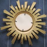 Golden sun mirror, 1960s, 60cm