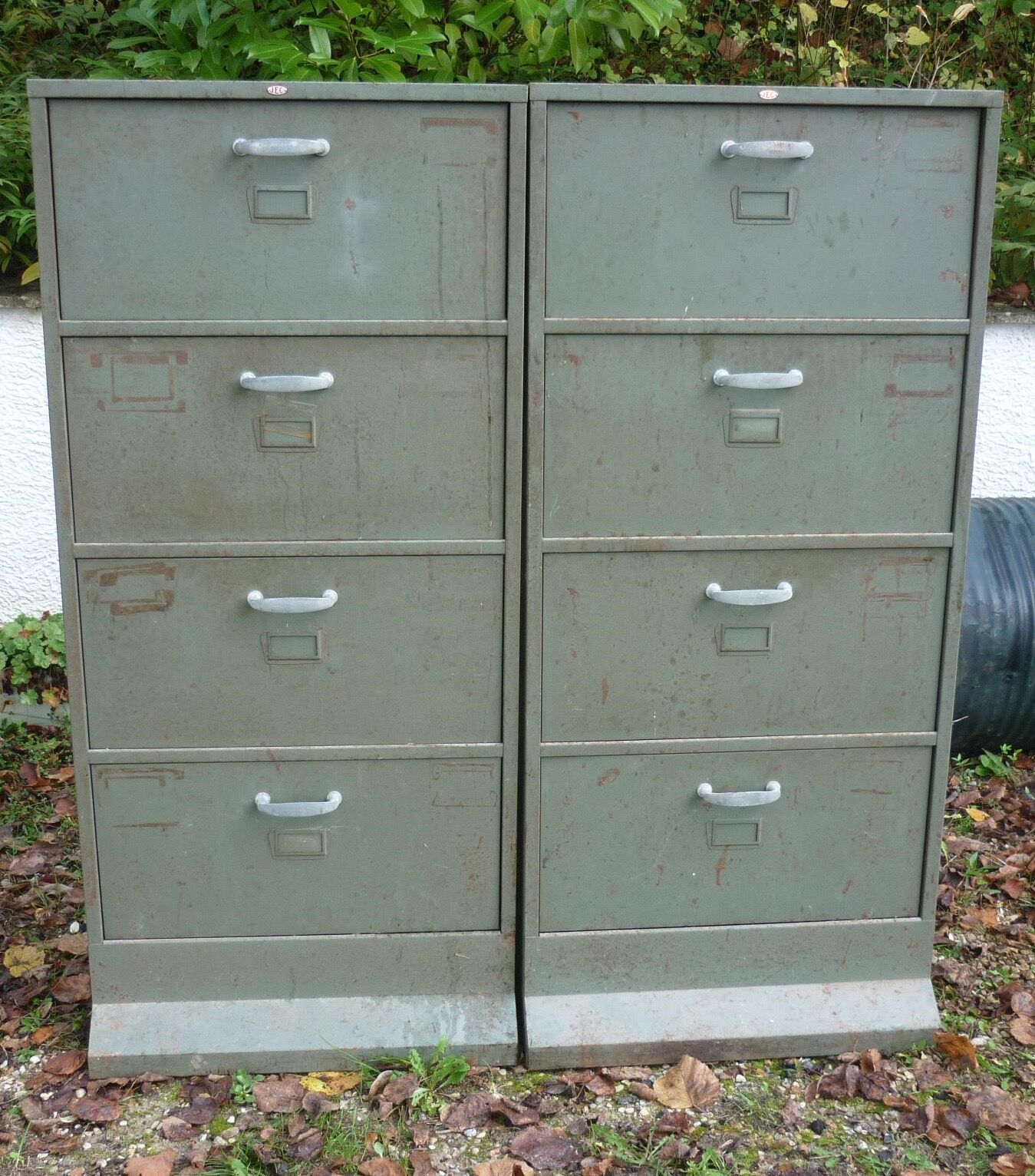 Workshop cabinet 4 swivel drawers in iron JEC 1960