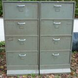Workshop cabinet 4 swivel drawers in iron JEC 1960