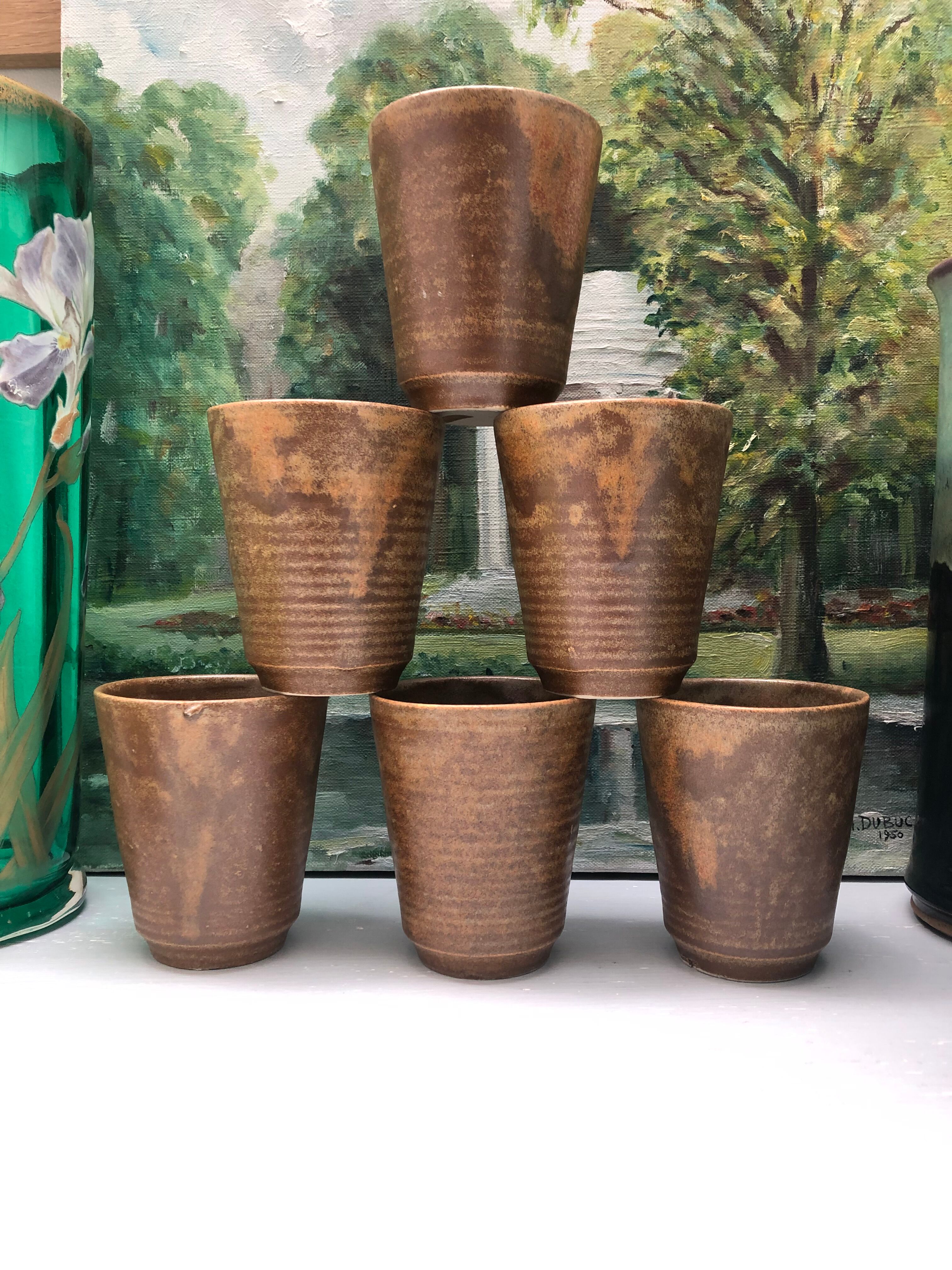 Set of 6 Gres glasses