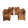 4 chaises modernistes en rotin