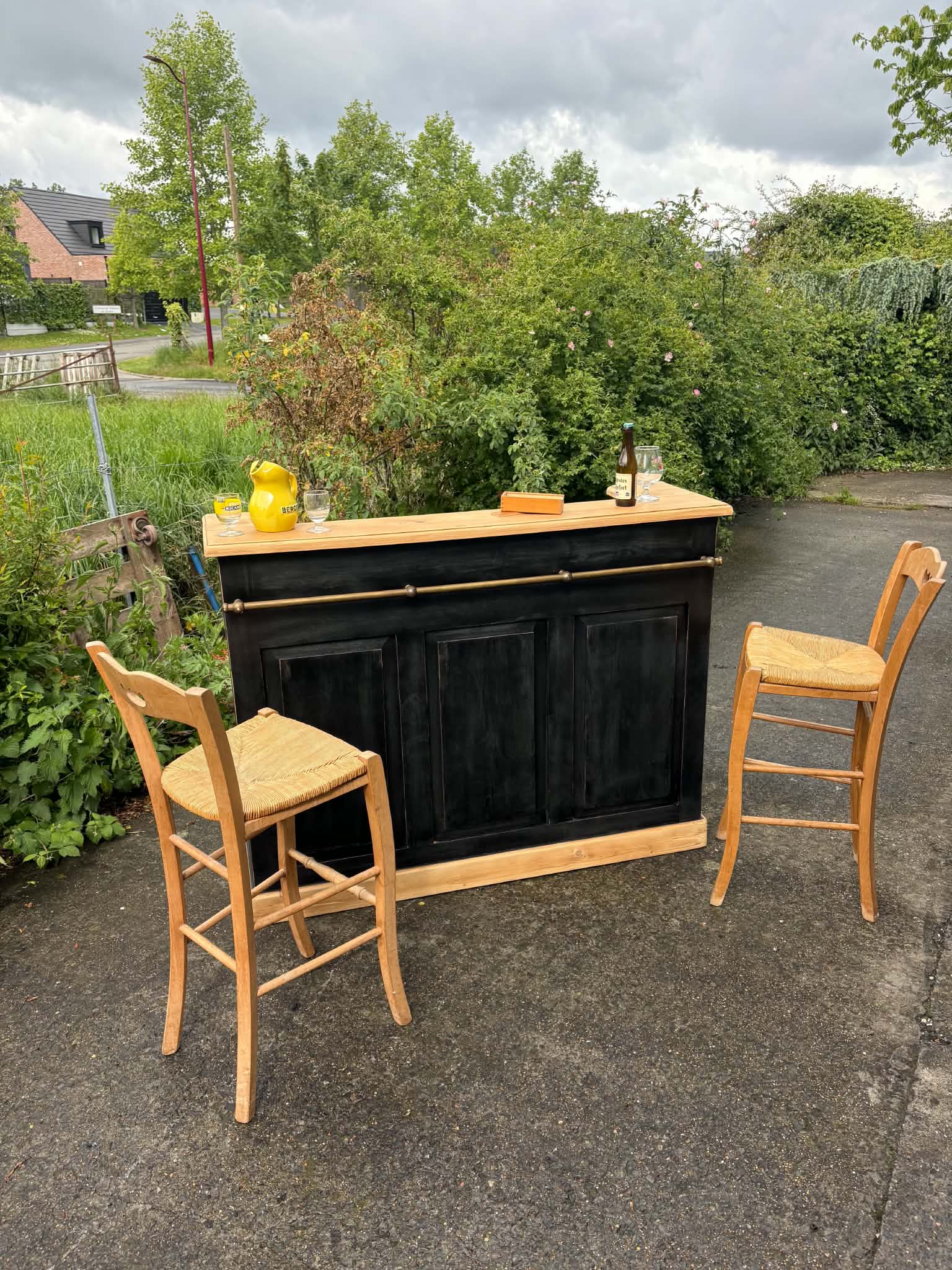Bar / comptoir  Bois et noir