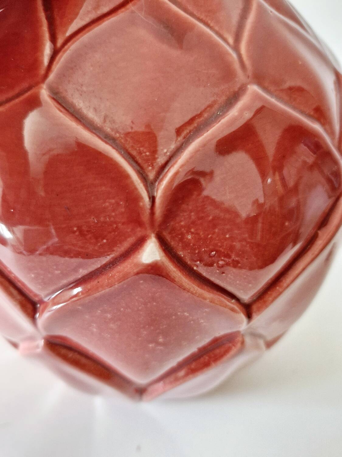 Art Deco artichoke vase Saint Clément ceramic