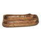 Sculptural cut solid walnut vintage monoxyl