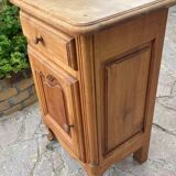 Vintage solid wood bedside table