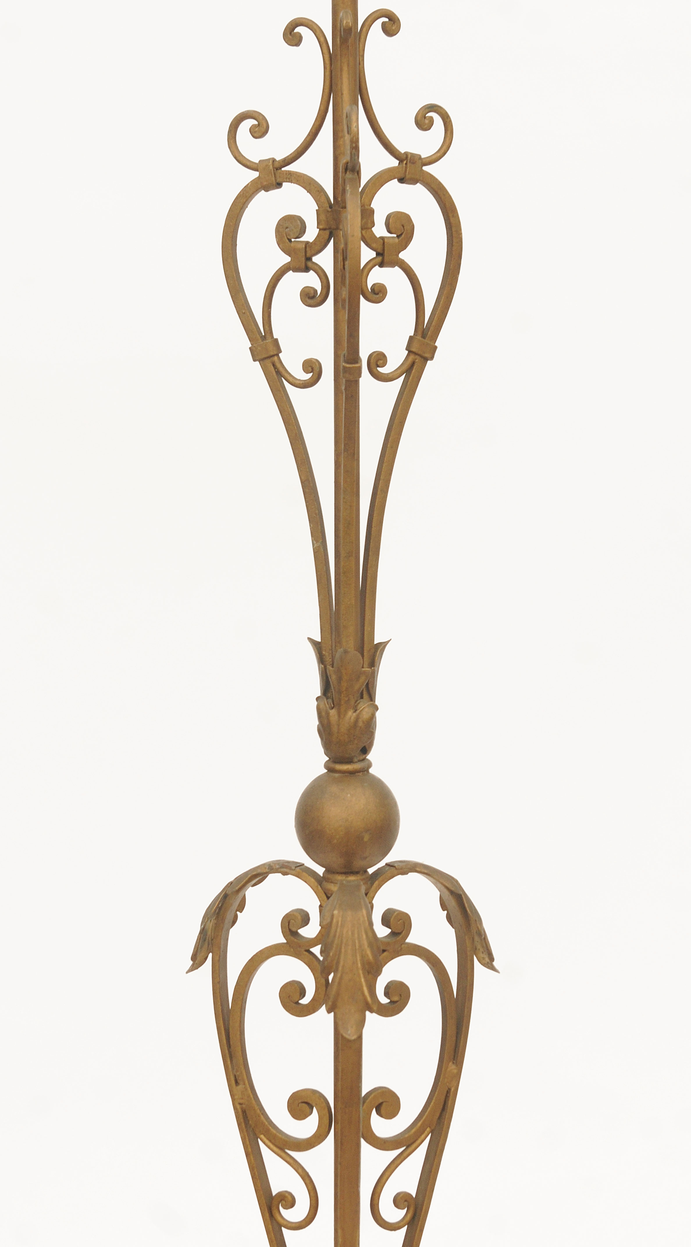 Wrought iron floorlamp
