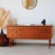 Scandinavian sideboard 140 cm – vintage sideboard from the 1960s