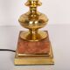 Mid-Century Hollywood Regency Orange Velvet Table Lamp, France, 1960s
