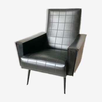 Black skai armchair