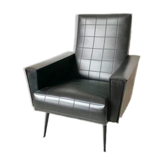 Black skai armchair