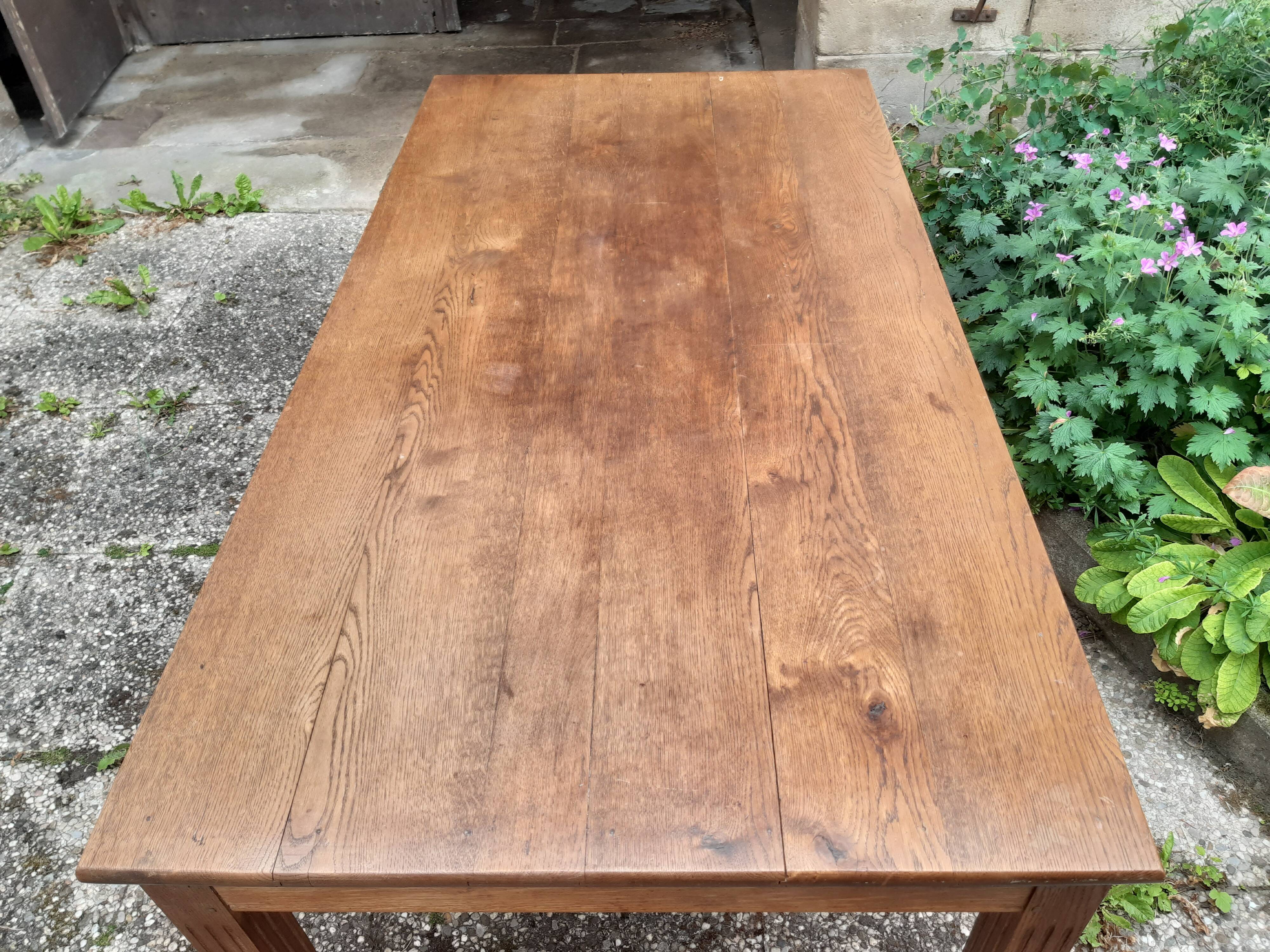 Large oak table circa 1940