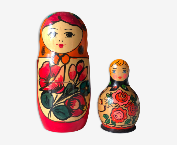 Lot de deux matriochkas