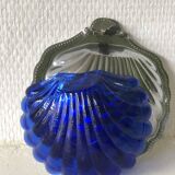Persian blue shell butter dish