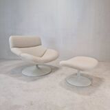 F518 Lounge Chair with Ottoman by Geoffrey Harcourt for Artifort, 1970s