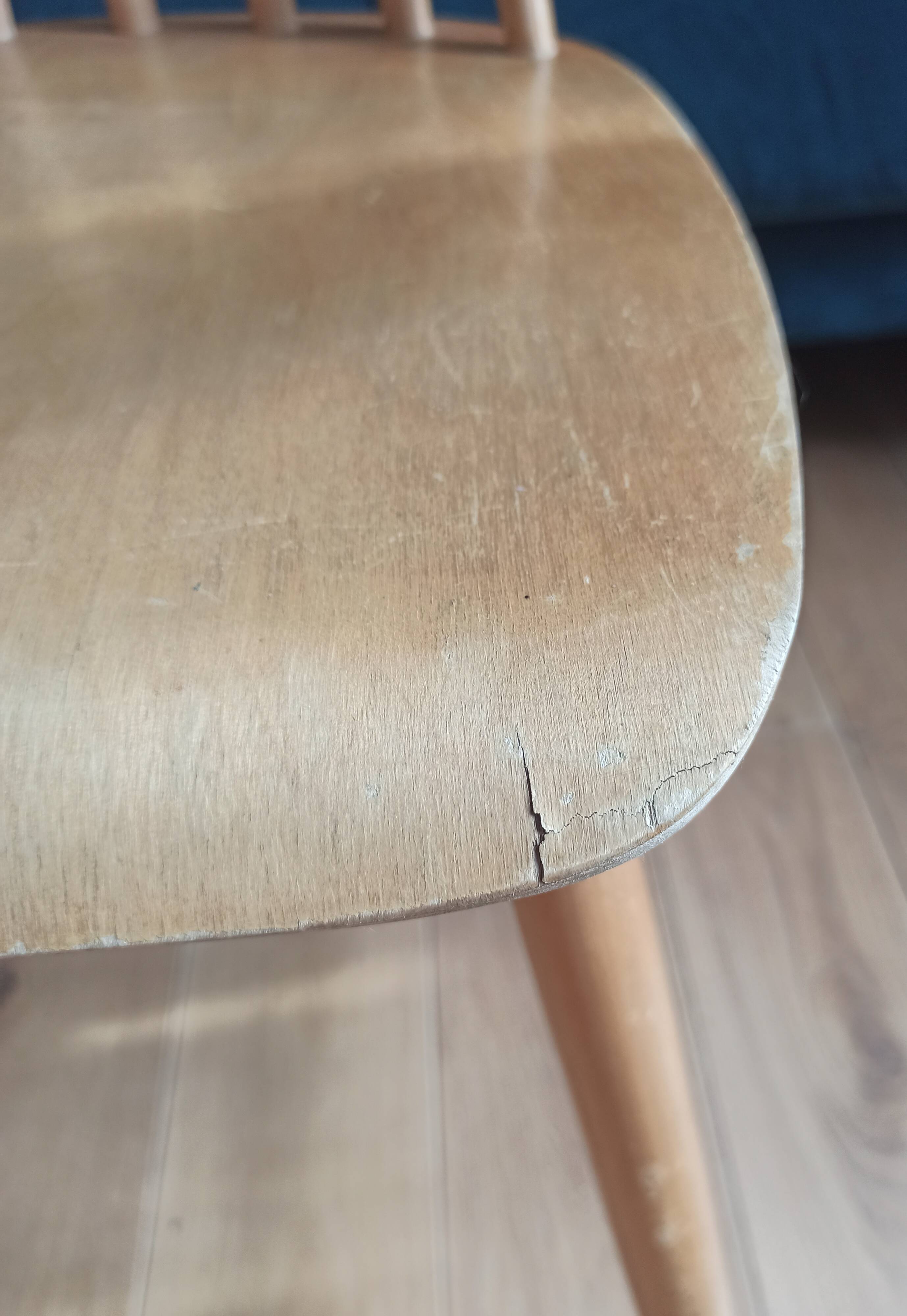 Chaises en bois vintage Ikea 1960