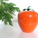 Orange ice bucket, vintage